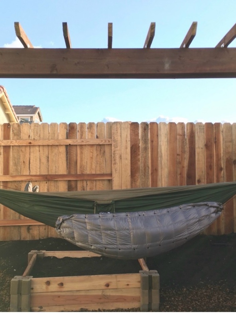 Homemade hammock under quilt. - Picture 2 of 3